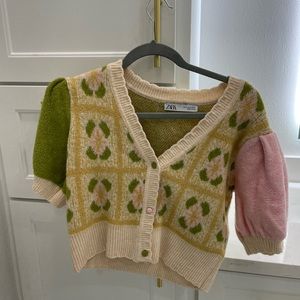 Zara cropped cardigan